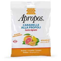 APROPOS CARAMELLE ALLA PROPOLI GUSTO AGRUMI 50 G - FarmaLucia