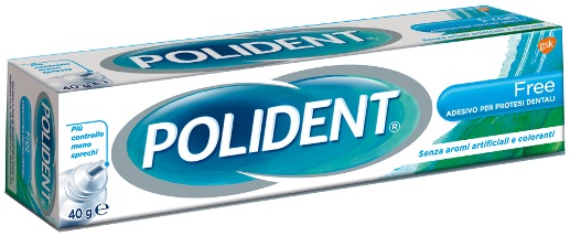 POLIDENT FREE ADESIVO PER PROTESI DENTARIA 40 G - FarmaLucia