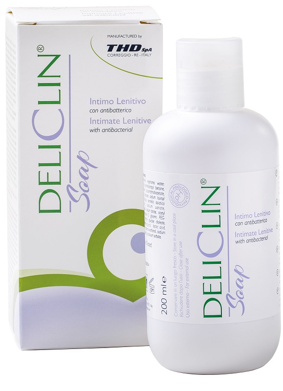 DELICLIN SOAP DETERGENTE INTIMO LENITIVO CON ANTIBATTERICO 200 ML - FarmaLucia