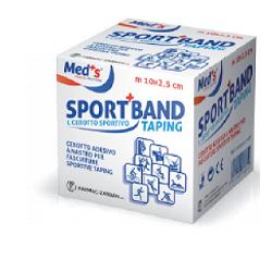 CEROTTO MEDS TELA BIANCA SPORTIVO 1000X2,5 CM - FarmaLucia