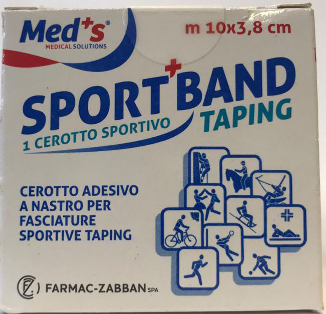 CEROTTO MEDS TELA BIANCA SPORTIVO 1000X3,8 CM - FarmaLucia
