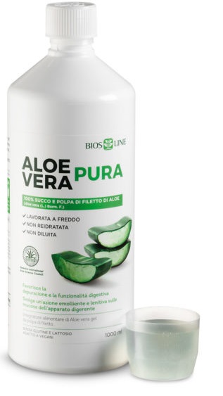 BIOSLINE ALOE VERA SUCCO POLPA 1 LITRO - FarmaLucia