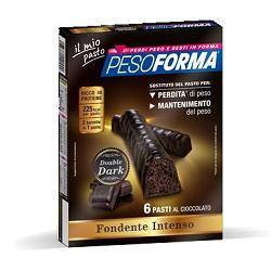 PESOFORMA BARRETTA DOUBLE DARK 6 PASTI 12 X 31 G - FarmaLucia