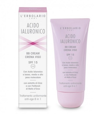 ACIDO IALURONICO BB CREAM CREMA VISO SPF15 TRATTAMENTO UNIFORMANTE ANTIAGE 8 IN 1 50 ML - FarmaLucia
