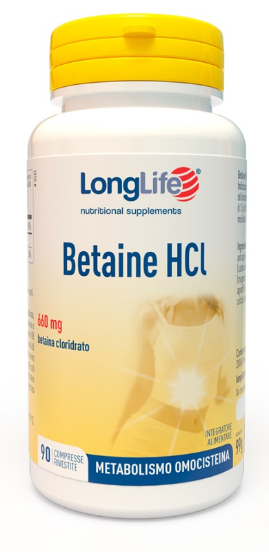 LONGLIFE BETAINE HCL 90 COMPRESSE RIVESTITE - FarmaLucia