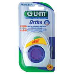 GUM ORTHO FLOSS FILO SPUGNOSO 50 PEZZI - FarmaLucia