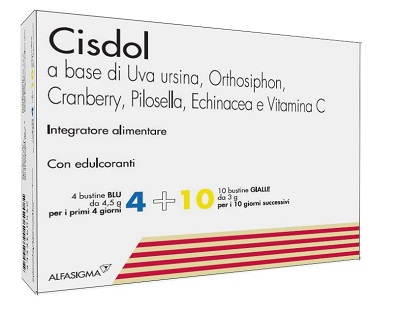 CISDOL 4 BUSTINE BLU DA 4,5 G + 10 BUSTINE GIALLE DA 3 G - FarmaLucia