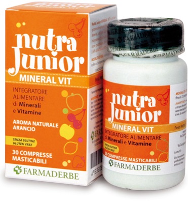 NUTRA JUNIOR MINERAL VITAMINE 30 COMPRESSE 45 G - FarmaLucia