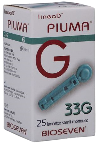 LANCETTE PUNGIDITO LINEA D PIUMA GAUGE 33 25 PEZZI - FarmaLucia