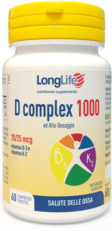 LONGLIFE D COMPLEX 1000 60 COMPRESSE - FarmaLucia