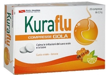 KURAFLU GOLA LIMONE/MIELE 20 COMPRESSE - FarmaLucia
