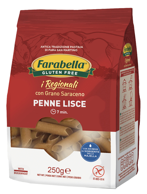 FARABELLA PENNE LISCE GRANO SARACENO 250 G - FarmaLucia