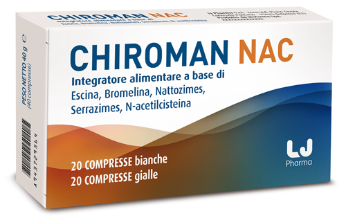 CHIROMAN NAC 20 COMPRESSE BIANCHE + 20 COMPRESSE GIALLE - FarmaLucia