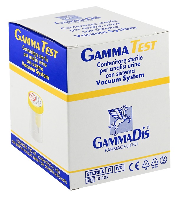 CONTENITORE STERILE PER URINA SOTTOVUOTO 120 ML GAMMADIS - FarmaLucia