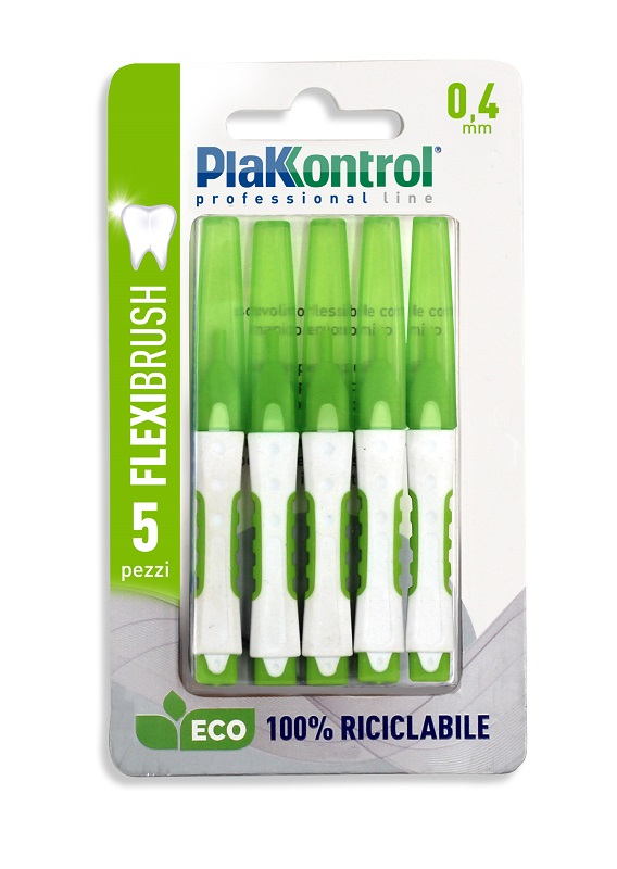 PLAKKONTROL SCOVOLINO INTERDENTALE FLEXI BRUSH04 BLISTER 5 PEZZI - FarmaLucia