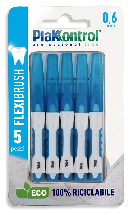 PLAKKONTROL SCOVOLINO INTERDENTALE FLEXI BRUSH06 BLISTER 5 PEZZI - FarmaLucia