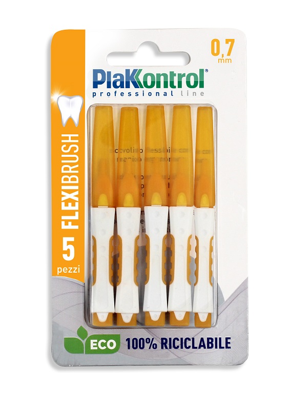 PLAKKONTROL SCOVOLINO INTERDENTALE FLEXI BRUSH07 BLISTER 5 PEZZI - FarmaLucia