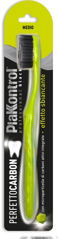 PLAKKONTROL PERFETTO CARBON SPAZZOLINO MANUALE BLISTER 1 PEZZO - FarmaLucia