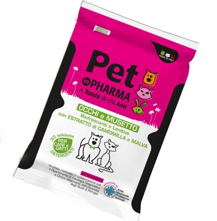 PET IN PHARMA SALVIETTINE OCCHI MUSO 30 PEZZI - FarmaLucia