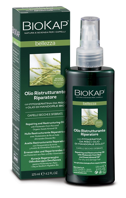 BIOKAP BELLEZZA OLIO RISTRUTTURANTE RIPARATORE 125 ML BIOSLINE - FarmaLucia