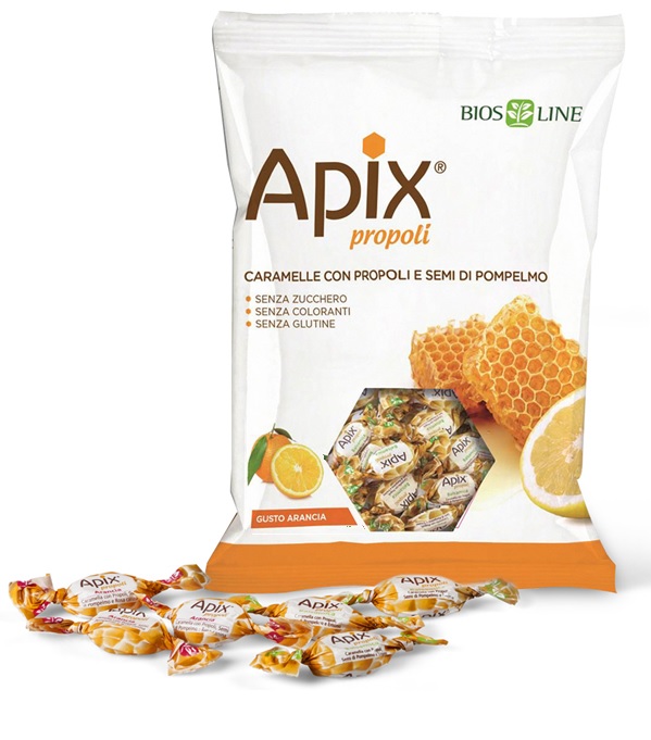 APIX PROPOLI CARAMELLA ARANCIA 50 G BIOSLINE - FarmaLucia
