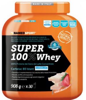 SUPER100% WHEY SMOOTH WHITE CHOCO/STRAWBERRY 908 G - FarmaLucia