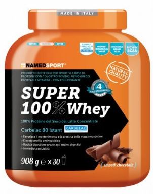 SUPER100% WHEY SMOOTH CHOCOLATE 908 G - FarmaLucia