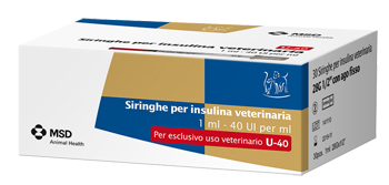 SIRINGA INSULINA USO VETERINARIO MSD-AH 30 SIRINGHE 40 UI/ML - FarmaLucia