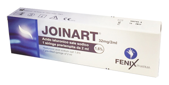 SIRINGA INTRA-ARTICOLARE JOINART ACIDO IALURONICO 1,6% 2 ML 3 PEZZI - FarmaLucia