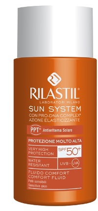 RILASTIL SUN SYSTEM PHOTO PROTECTION THERAPY SPF50+ COMFORT FLUIDO 50 ML - FarmaLucia