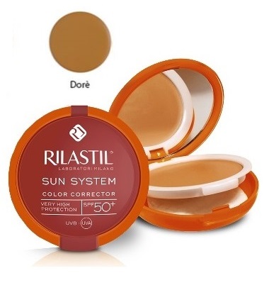 RILASTIL SUN SYSTEM PHOTO PROTECTION THERAPY SPF50+ COMPATTO DORE' 10 ML - FarmaLucia