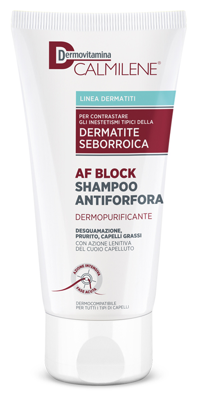 DERMOVITAMINA CALMILENE AF BLOCK SHAMPOO ANTIFORFORA DERMOPURIFICANTE DERMATITE SEBORROICA 200 ML - FarmaLucia