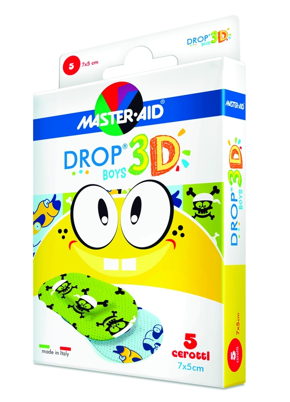 CEROTTO MASTER-AID DROP3D BOYS 7X5 5 PEZZI - FarmaLucia