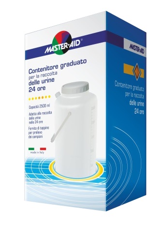CONTENITORE RACCOLTA URINA MASTER-AID 24 H 2500 ML - FarmaLucia