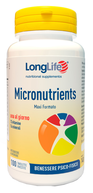 LONGLIFE MICRONUTRIENTS 100 TAVOLETTE RIVESTITE - FarmaLucia