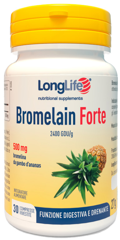 LONGLIFE BROMELAIN FORTE 30 COMPRESSE - FarmaLucia