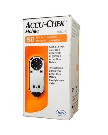 STRISCE MISURAZIONE GLICEMIA ACCU-CHEK MOBILE 50 TEST MIC 2 - FarmaLucia