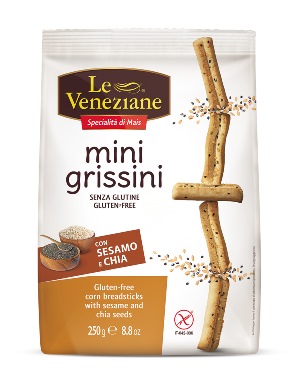 LE VENEZIANE MINI GRISSINI SESAMO E CHIA 250 G - FarmaLucia