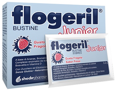 FLOGERIL JUNIOR FRAGOLA 20 BUSTINE - FarmaLucia