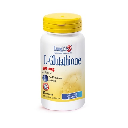LONGLIFE L-GLUTATHIONE 50 MG 90 COMPRESSE - FarmaLucia