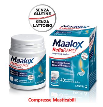 MAALOX REFLURAPID 40 COMPRESSE MASTICABILI - FarmaLucia