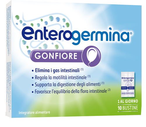 ENTEROGERMINA GONFIORE 10 BUSTINE BIPARTITE - FarmaLucia