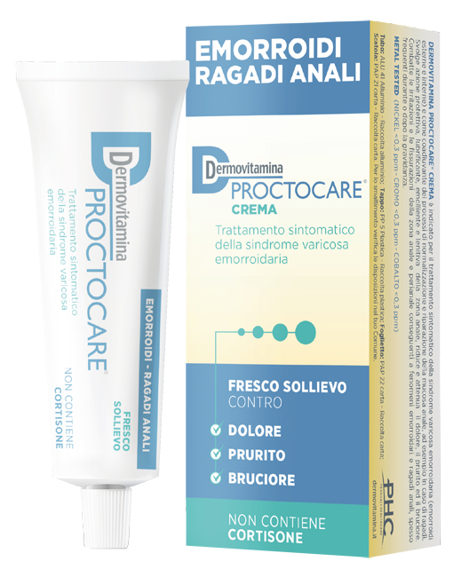 DERMOVITAMINA PROCTOCARE CREMA EMORROIDI RAGADI ANALI 30 ML CON CANNULA - FarmaLucia