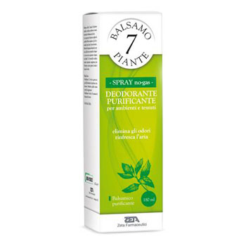 ESSENZA BALSAMICA 7 PIANTE DEODORANTE PURIFICANTE PER AMBIENTI E TESSUTI POMPA SPRAY + ASTUCCIO 180 ML - FarmaLucia