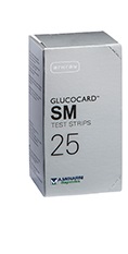 TEST STRIPS PER MISURAZIONE GLICEMIA GLUCOCARD SM 25 PEZZI - FarmaLucia