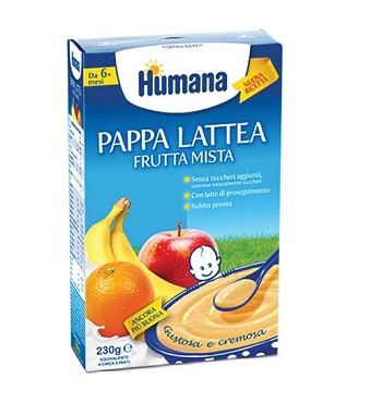 HUMANA PAPPA FRUTTA MISTA 230 G - FarmaLucia