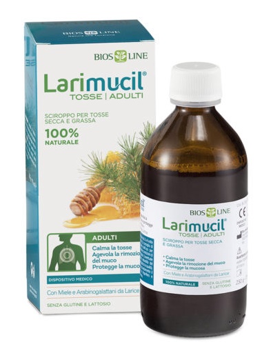 LARIMUCIL TOSSE TOSSE ADULTI SCIROPPO CE 0476V 230 G 175 ML - FarmaLucia
