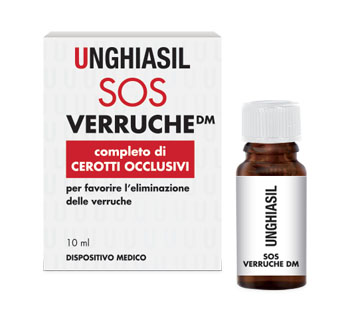 DISPOSITIVO MEDICO PER VERRUCHE IN FLACONE CON PENNELLINO 10 ML + 9 CEROTTI COPRIVERRUCA - FarmaLucia