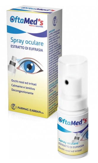 OFTAMED'S SPRAY OCULARE OCCHI ROSSI E IRRITATI ESTRATTO EUFRASIA 10 ML - FarmaLucia