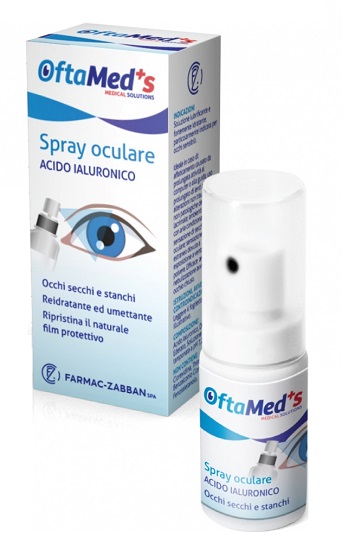 OFTAMED'S SPRAY CULARE OCCHI SECCHI E STANCHI ACIDO IALURONICO 10 ML - FarmaLucia